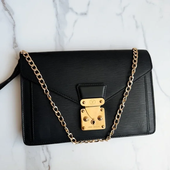 LV Epi Dragonne Sellier leather clutch as crossbody - Picture 5 of 16